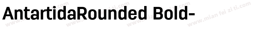AntartidaRounded Bold字体转换